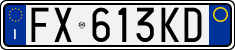 License plate of Italy, Cars (1994 year series)