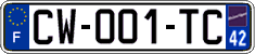 French license plate, SIV (ordinary)