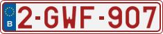 License plate of Belgium, Regular plates (2010)