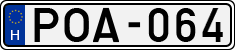 license plates of Hungary, Cars (1990)