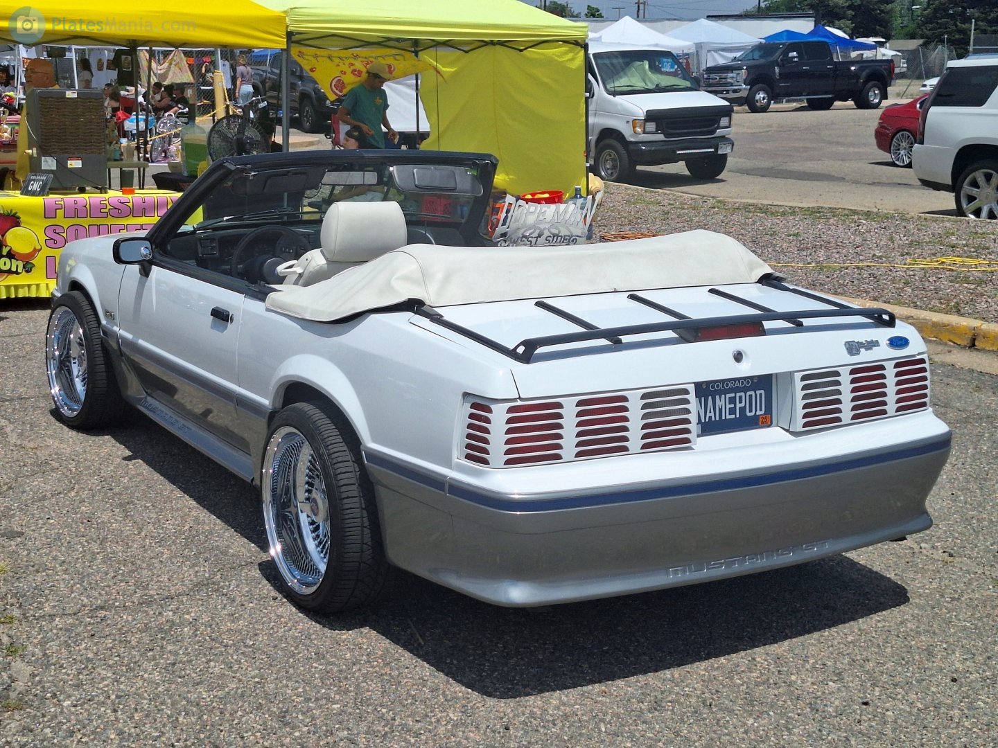 NAMEPOD, Ford Mustang 3rd gen 2-door Convertible (27/66), facelift, 1986–1993