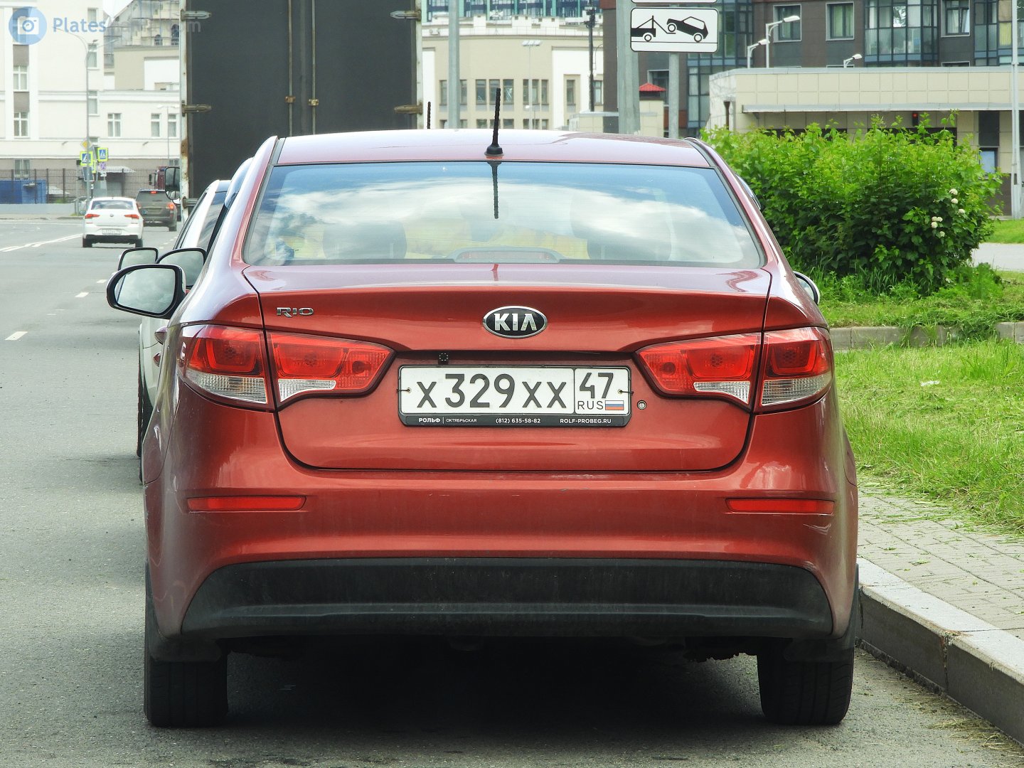 х 329 хх 47, Kia Rio 3rd gen Sedan (QB; CIS-market), facelift, 2015–2017