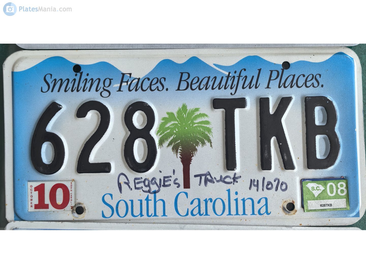 628 TKB, License plate without vehicle 