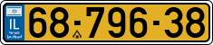 License plate of Israel, Regular plates