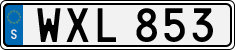 License plate of Sweden, Regular plates