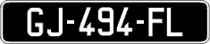 French license plate, SIV (oldtimers)