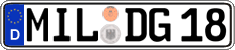German license plate, Regular plates