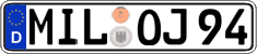 German license plate, Regular plates