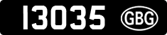 License plate of Guernsey, Regular plates
