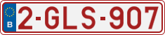 License plate of Belgium, Regular plates (2010)