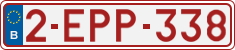 License plate of Belgium, Regular plates (2010)