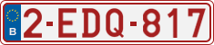 License plate of Belgium, Regular plates (2010)
