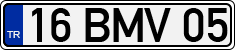 License plate of Turkey, Regular plates