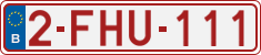 License plate of Belgium, Regular plates (2010)