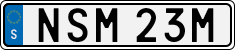 License plate of Sweden, Regular plates