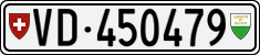 License plate of Switzerland, Cars