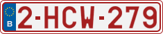 License plate of Belgium, Regular plates (2010)