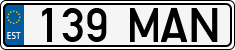 License plate of Estonia, Regular car plates
