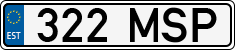 License plate of Estonia, Regular car plates