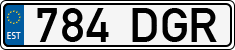 License plate of Estonia, Regular car plates