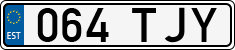 License plate of Estonia, Regular car plates