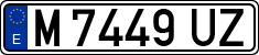 License plates of Spain, 1971 year series