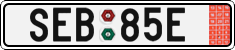 License plate of the Czech Republic, Export transit plates