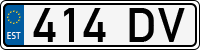 License plate of Estonia, Trailers