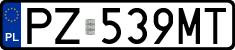 License plates of Poland, Regular car plates