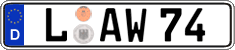 German license plate, Regular plates