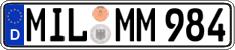 German license plate, Regular plates