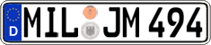 German license plate, Regular plates