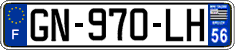 French license plate, SIV (ordinary)