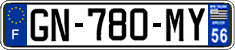 French license plate, SIV (ordinary)