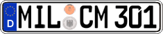 German license plate, Regular plates