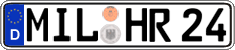 German license plate, Regular plates