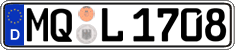 German license plate, Regular plates