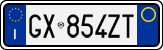 License plate of Italy, Cars (1994 year series)