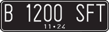 License plate of Indonesia, Regular plates