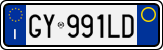 License plate of Italy, Cars (1994 year series)