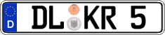 German license plate, Regular plates