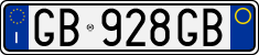 License plate of Italy, Cars (1994 year series)