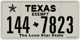 Texas, Exempt (123-4567)