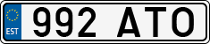 License plate of Estonia, Regular car plates