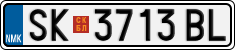 License plate of North Macedonia, Regular plates (2012)