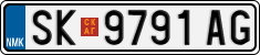 License plate of North Macedonia, Regular plates (2012)