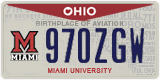 Ohio, Specialty plates (123ABC)