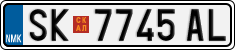 License plate of North Macedonia, Regular plates (2012)