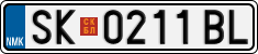 License plate of North Macedonia, Regular plates (2012)