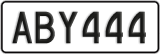 License plate of New Zealand, ABC1(23)